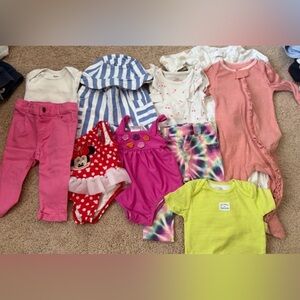 6-9 Months Colorful Baby Girl Clothing Set